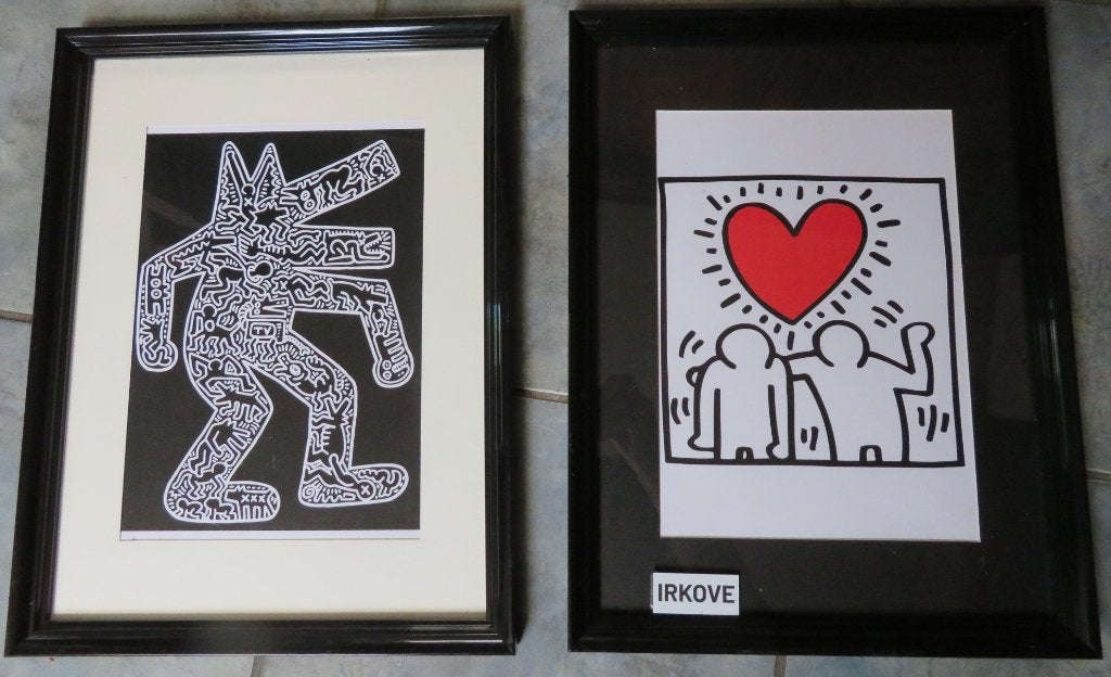 KEITH HARING * FRAAIE REPRO'S * 2 Stuks *, Verzenden, 1980 tot heden, Zo goed als nieuw, Prent