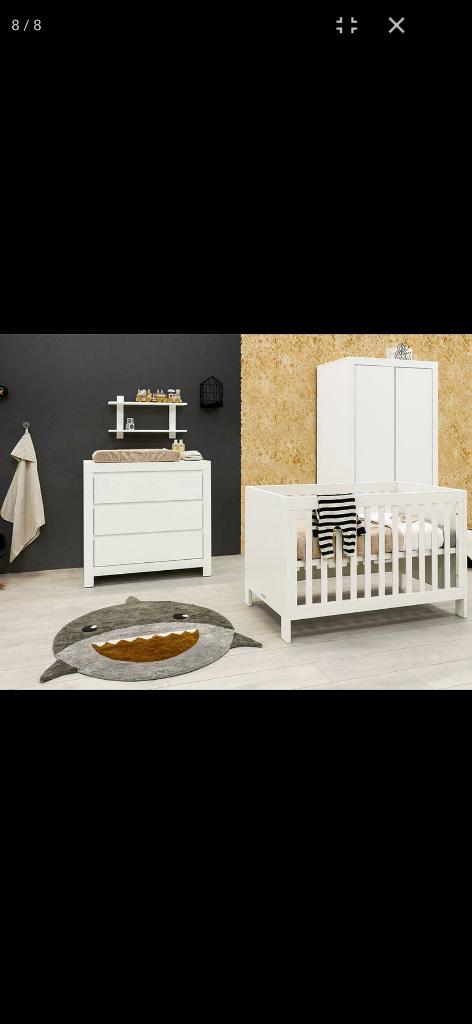Babykamer Bopita Thijn wit, Ophalen, Zo goed als nieuw, Jongetje of Meisje