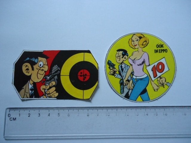 sticker oud Agent 327 strip eppo pep pinup martin lodewijk, Ophalen of Verzenden, Zo goed als nieuw, Bedrijf of Vereniging