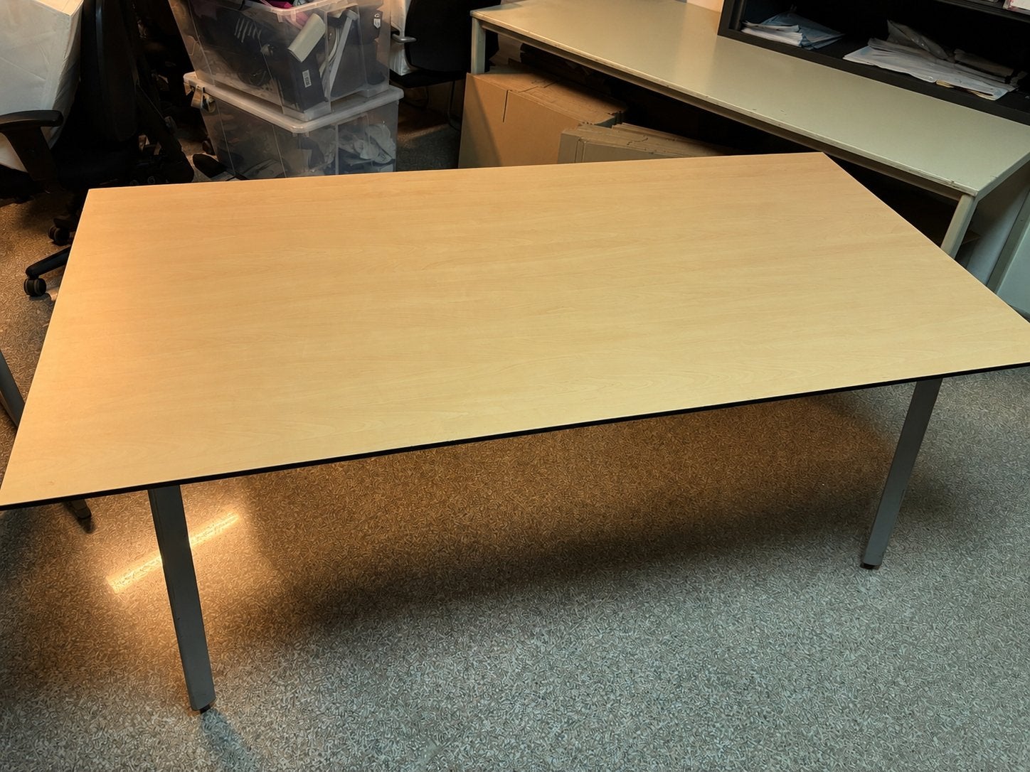 Grote werktafel 200  100 cm, Huis en Inrichting, Ophalen, Zo goed als nieuw