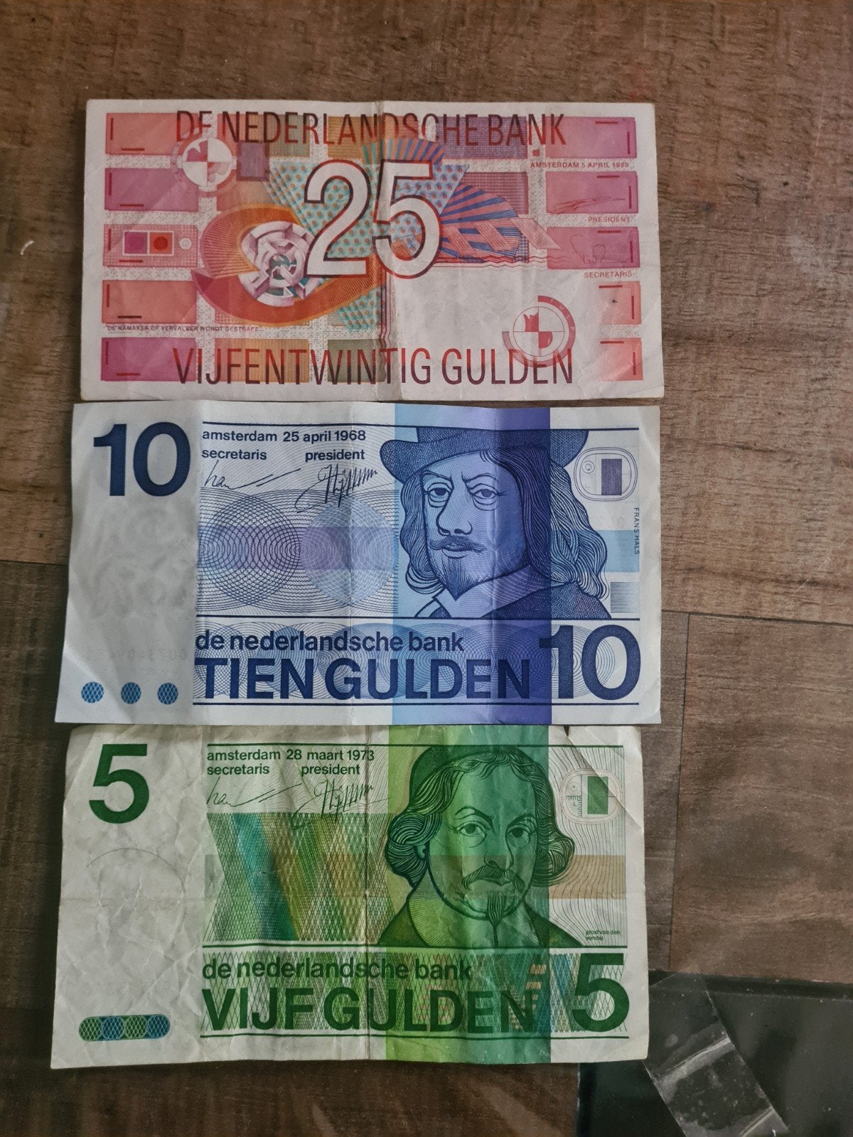 3x oude biljetten, Postzegels en Munten, Bankbiljetten | Nederland, Ophalen of Verzenden
