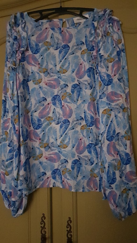 Blouse Azure Fabienne Chapot, Maat 38/40 (M), Blauw, Ophalen of Verzenden, Zo goed als nieuw