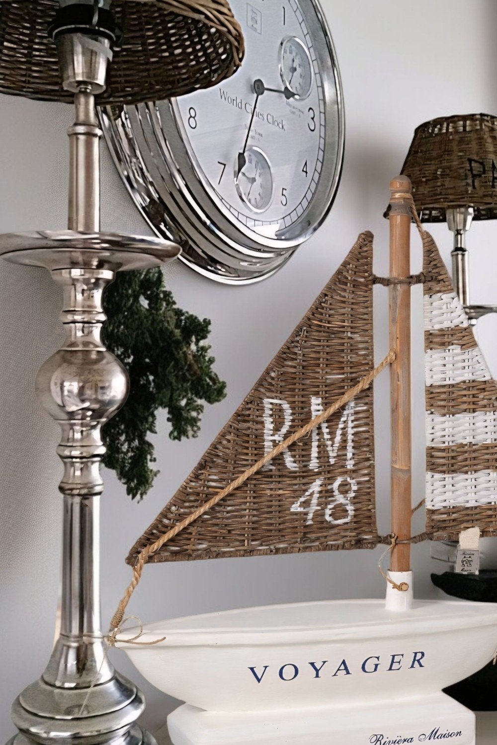2 rivièra maison lampen & Rivièra maison boot, Ophalen, Riviera Maison