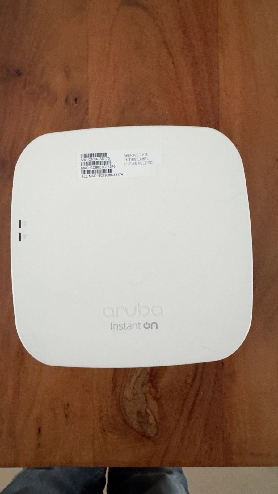 HPE Aruba Instant On AP12-RW WiFi-5 Access Point, Computers en Software, Ophalen of Verzenden, Zo goed als nieuw, HPE Aruba