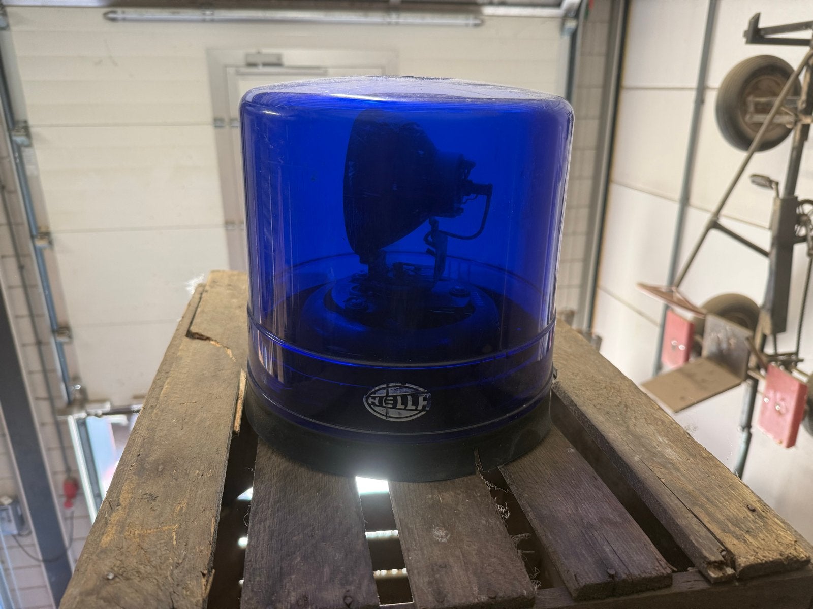 Hella zwaailicht blauw - Vintage zwaailamp, Auto-onderdelen, Verlichting, Ophalen, Gebruikt, Overige automerken