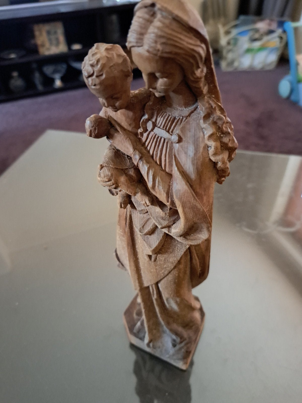 Houten Maria beeld, Antiek en Kunst, Verzenden