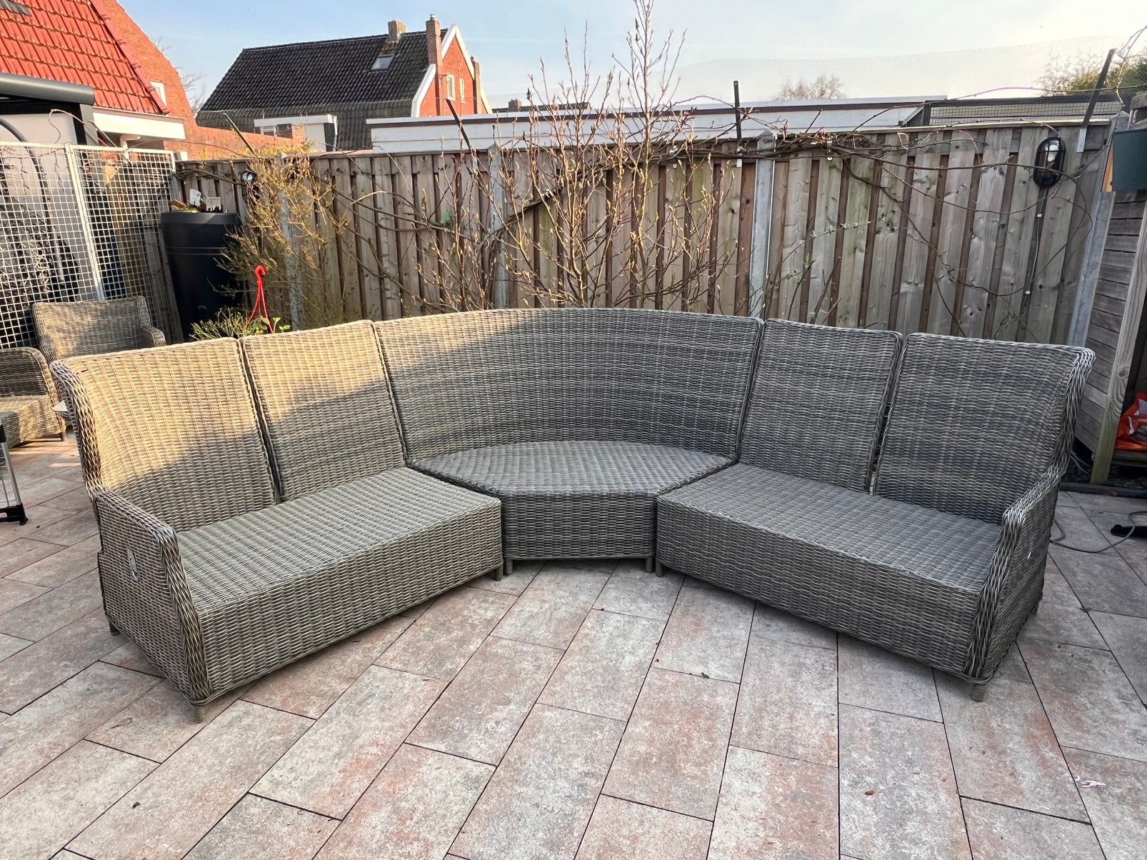 Mooie grote lounge bank, Tuin en Terras, Tuinsets en Loungesets, Ophalen, Zo goed als nieuw, Bank