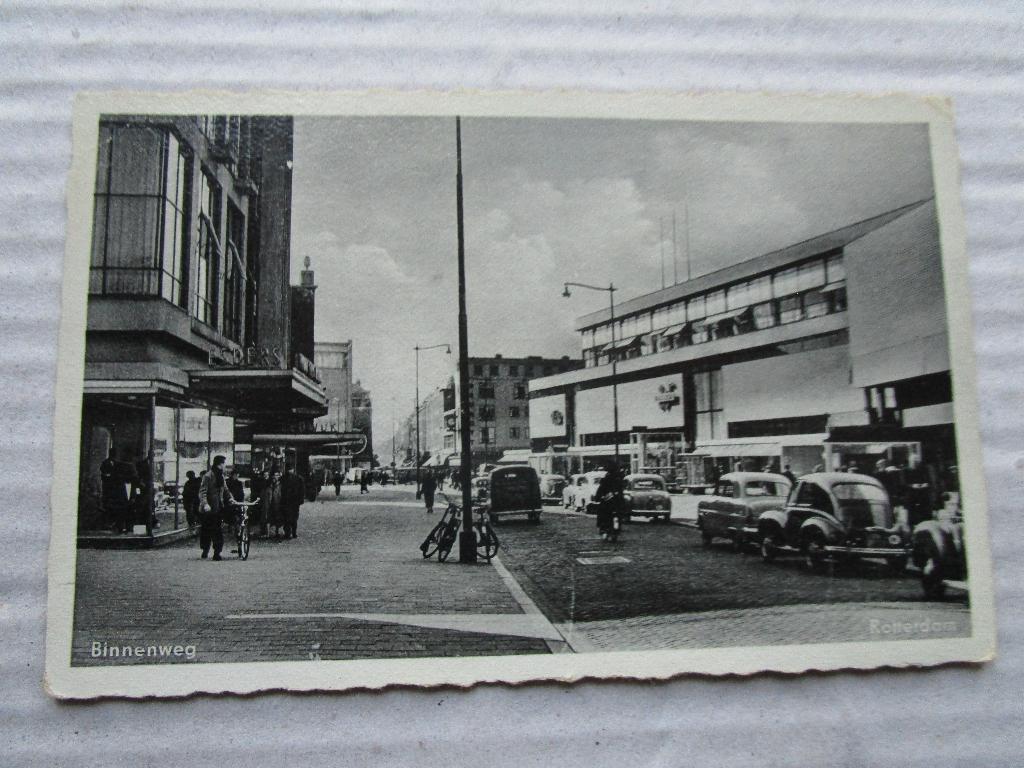 Ansichtkaart Rotterdam - Binnenweg uitgave H.R, Verzenden, 1940 tot 1960, Ongelopen, Zuid-Holland