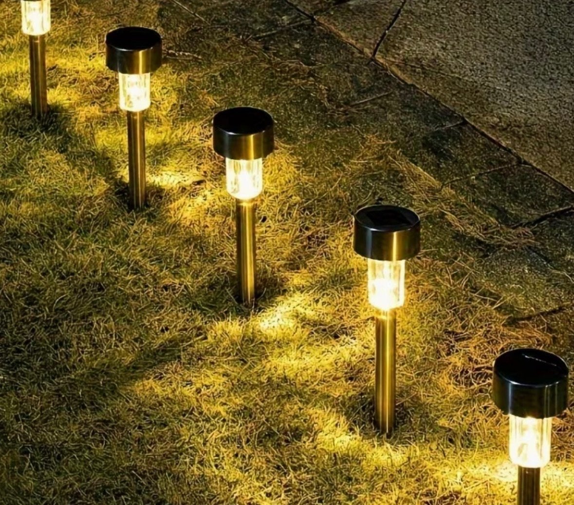 120 x Solar Tuinlamp RVS - LED Prikspot - Buitenverlichting, Zonne-energie, Minder dan 50 watt, Nieuw, Ophalen of Verzenden