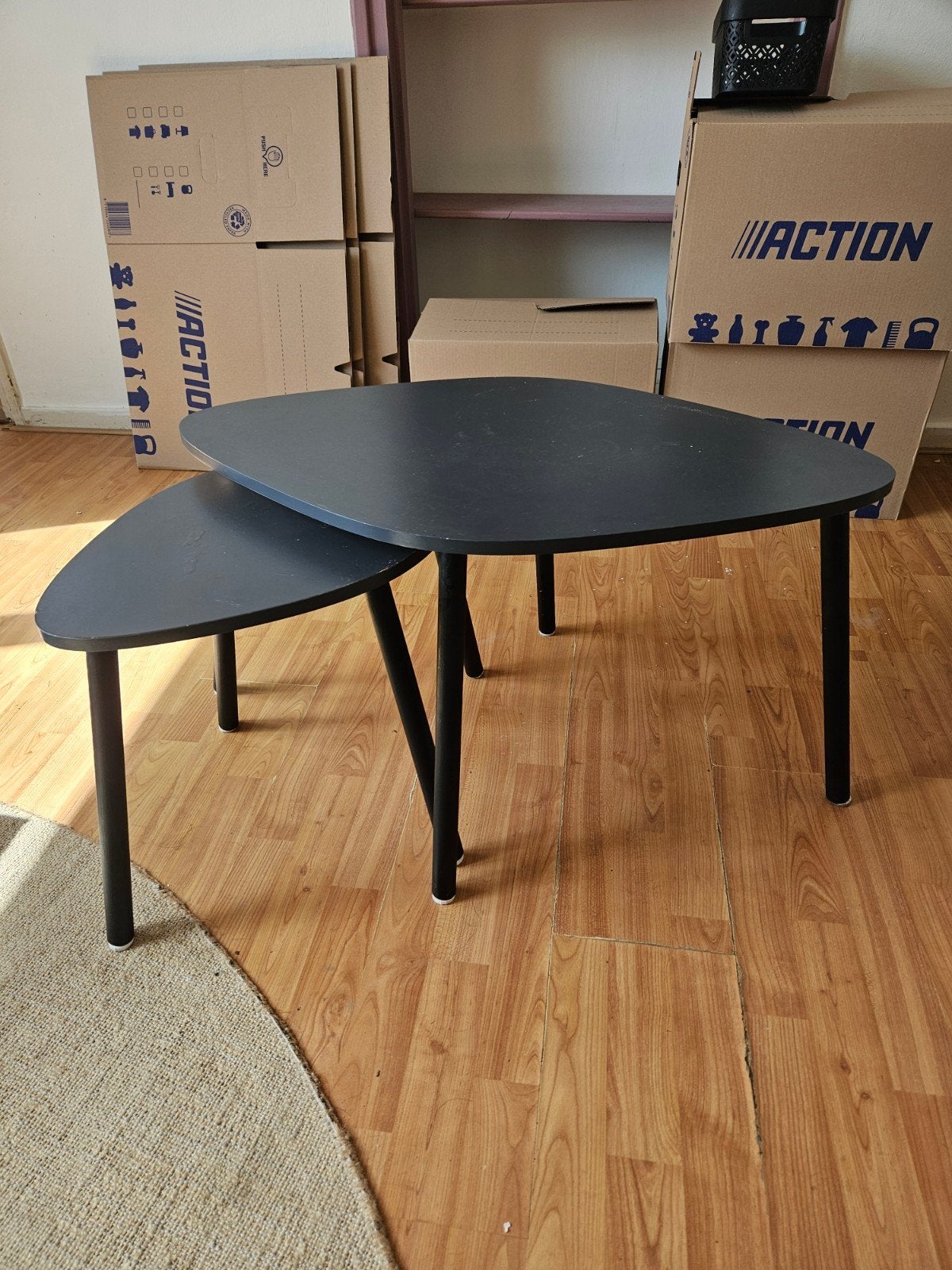 Salontafeltjes set, Huis en Inrichting, Tafels | Salontafels, Ophalen, Overige materialen, Gebruikt, 50 tot 100 cm