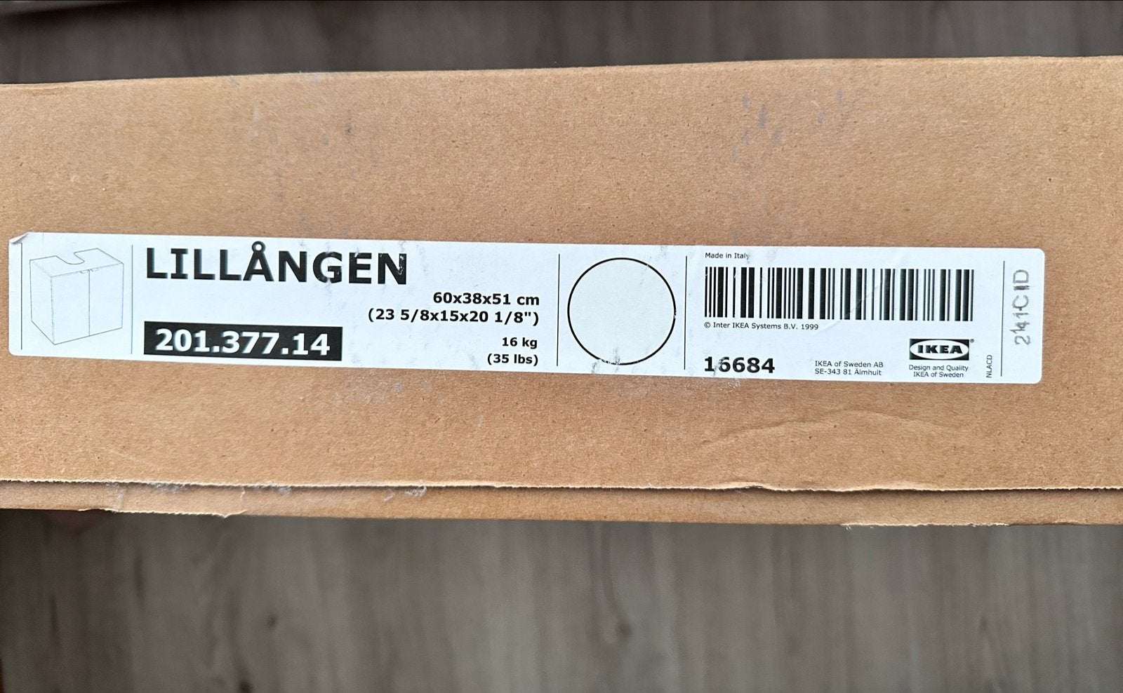 Nieuwe IKEA LILLÅNGEN wastafelkast (muurbevestiging), Ophalen, Nieuw, 50 tot 100 cm, Minder dan 100 cm