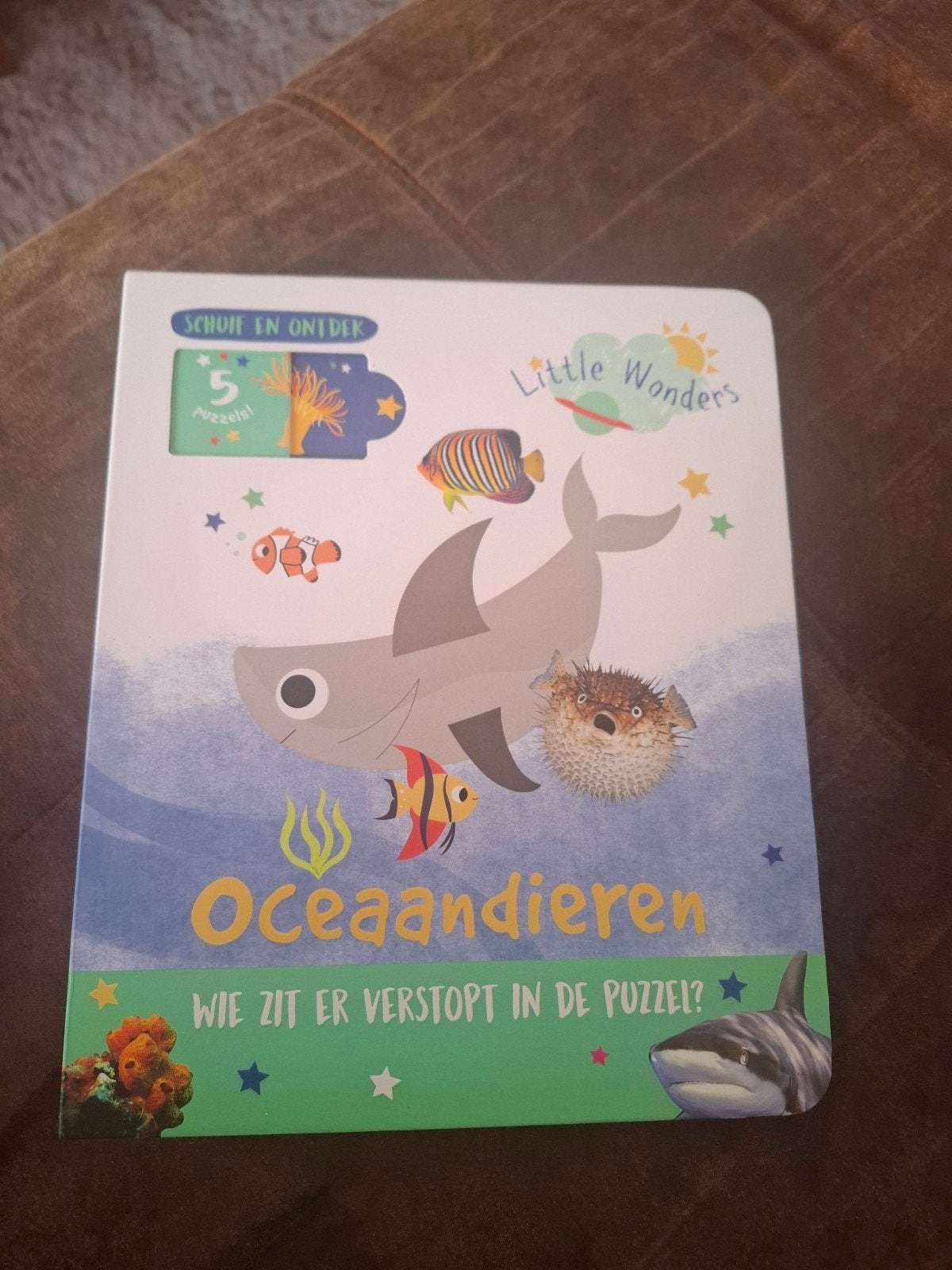 Little Wonders: Oceaandieren - Schuif en Ontdek Puzzelboek, Isabel Aniel, Nieuw, Ophalen of Verzenden, 2 tot 3 jaar