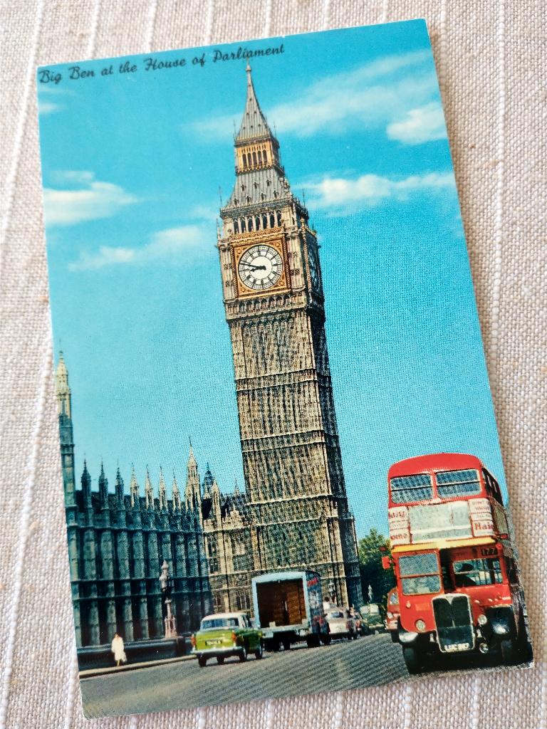 LD 8 - Big Ben at the House of Parliament, Ophalen of Verzenden, 1960 tot 1980, Gelopen, Engeland