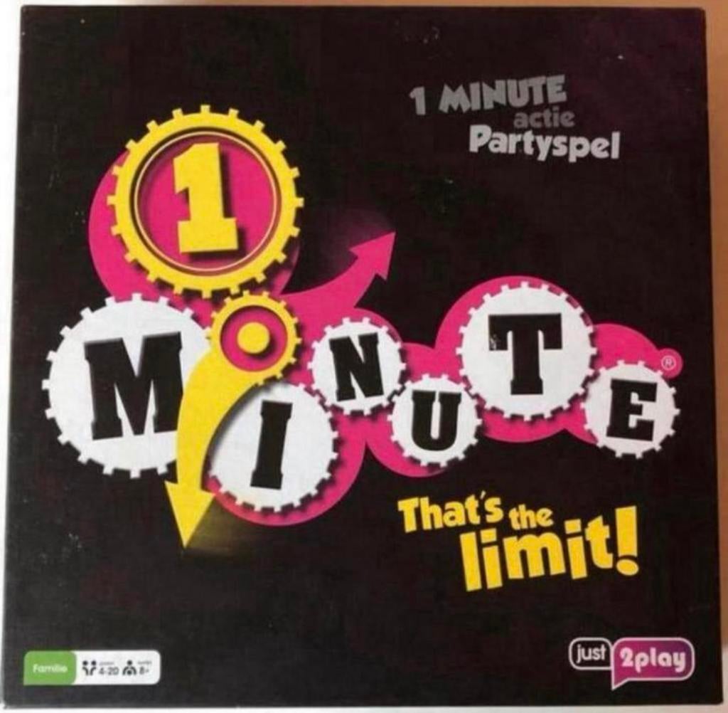 1 Minute - Bordspel NIEUW !!!, Hobby en Vrije tijd, Gezelschapsspellen | Bordspellen, Vijf spelers of meer, Ophalen of Verzenden