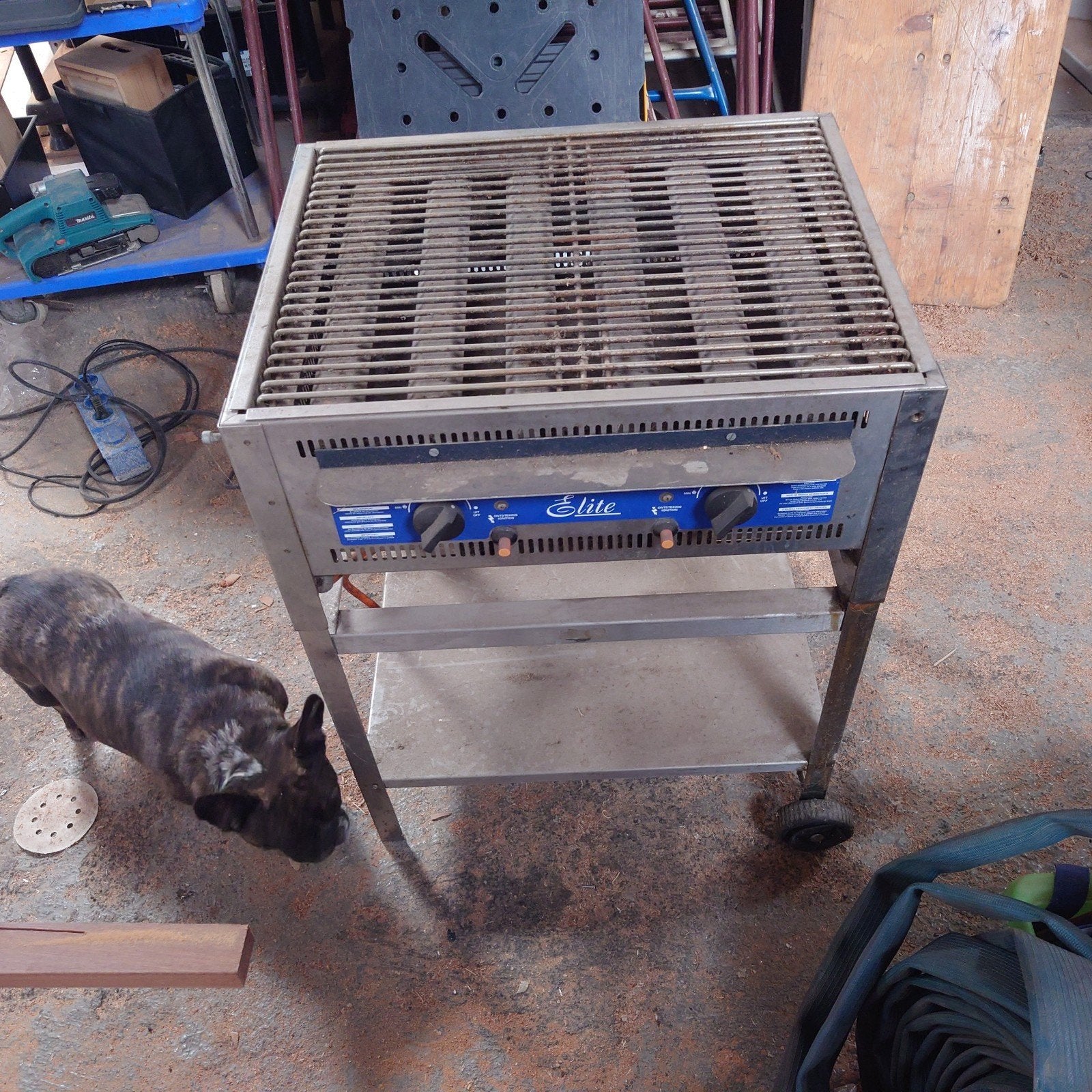 Professionele Elite Gas BBQ Grill met Onderstel, Ophalen, Gebruikt, Elite