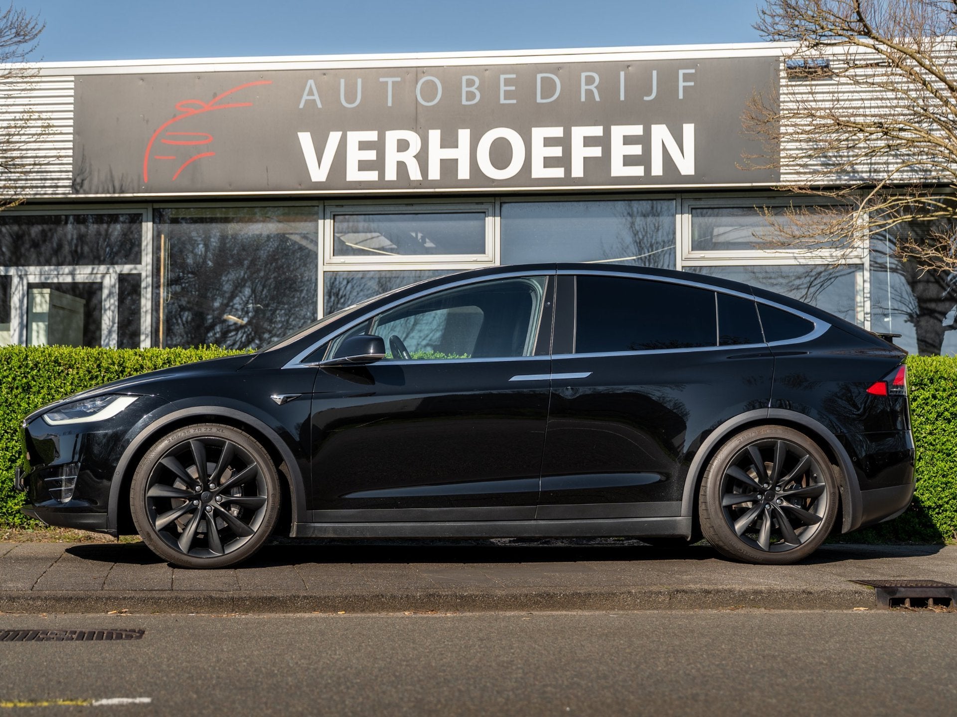 Tesla Model X 100D - HOUT AFW - AUTOPILOT - PARK CAMERA - OR, Automaat, Zwart, Adaptive Cruise Control, Vierwielaandrijving