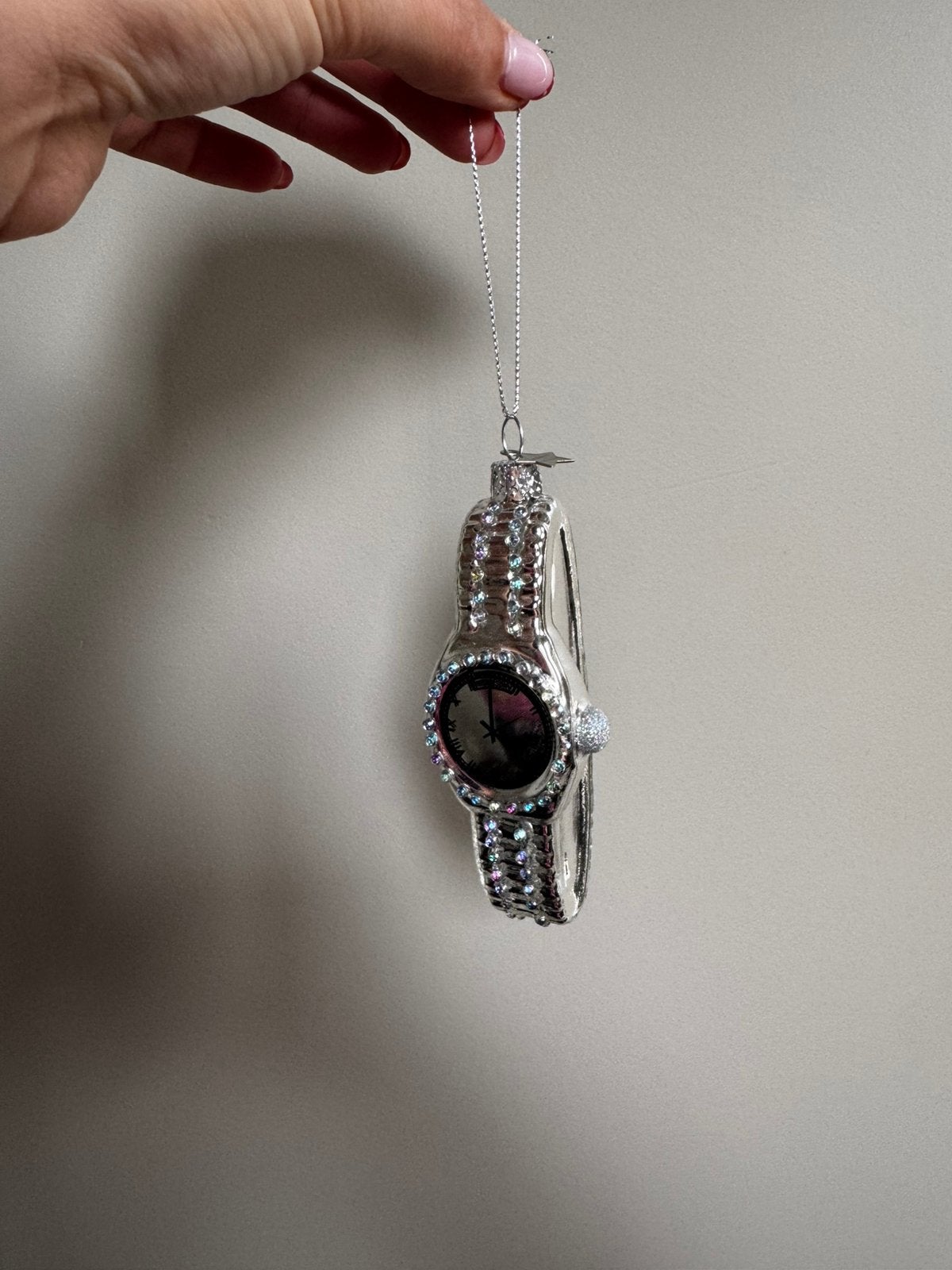 Vondels horloge kerstbal, Ophalen of Verzenden, Zo goed als nieuw