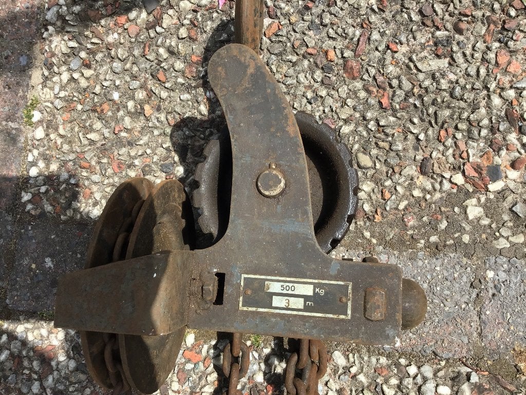 Ketting takel 500 kilo, Ophalen