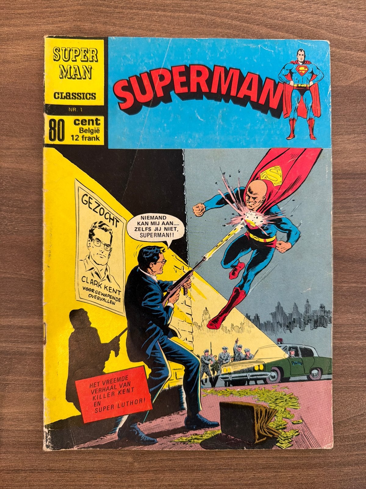 SUPERMAN CLASSICS 001 KILLER KENT EN SUPER LUTHOR 1971, Meerdere stripboeken, Verzenden, Gelezen