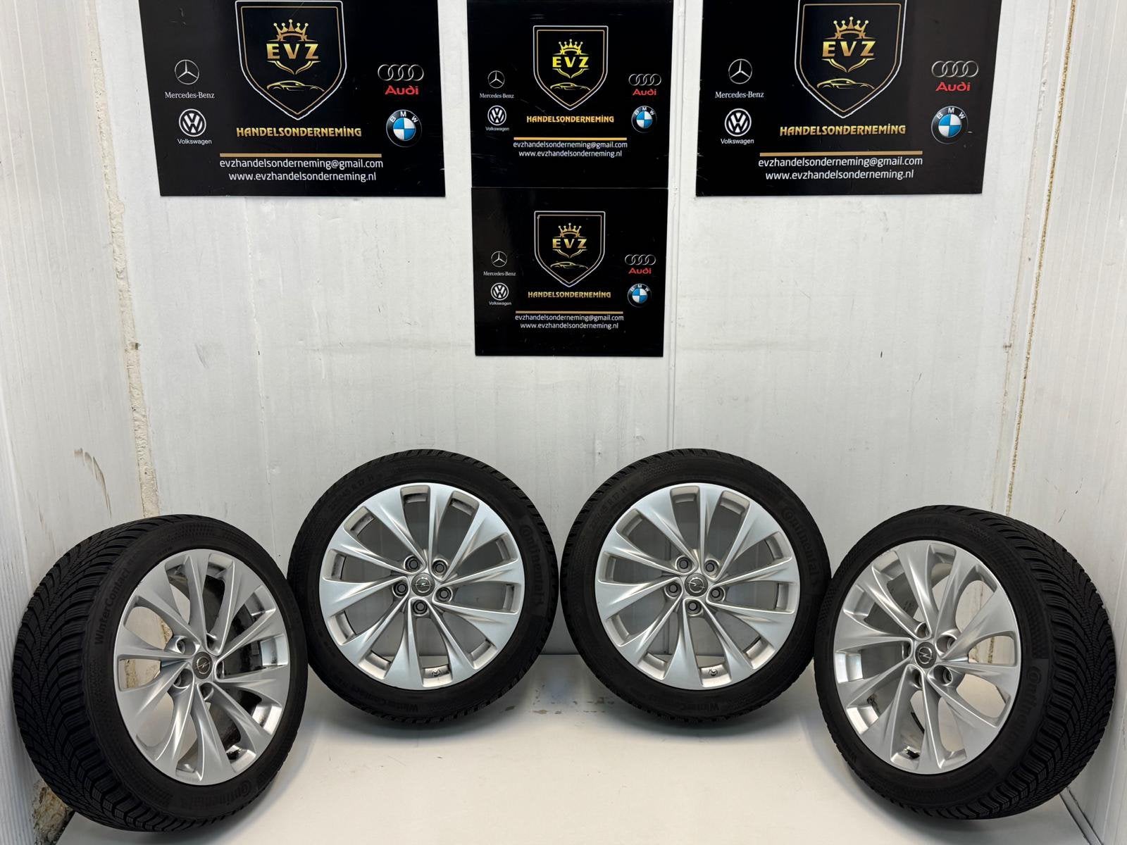 Org. Opel Astra k winterset 17 inch 225/45R17H 5x105, Auto-onderdelen, Banden en Velgen, Gebruikt, Banden en Velgen, 17 inch, EVZ Handelsonderneming