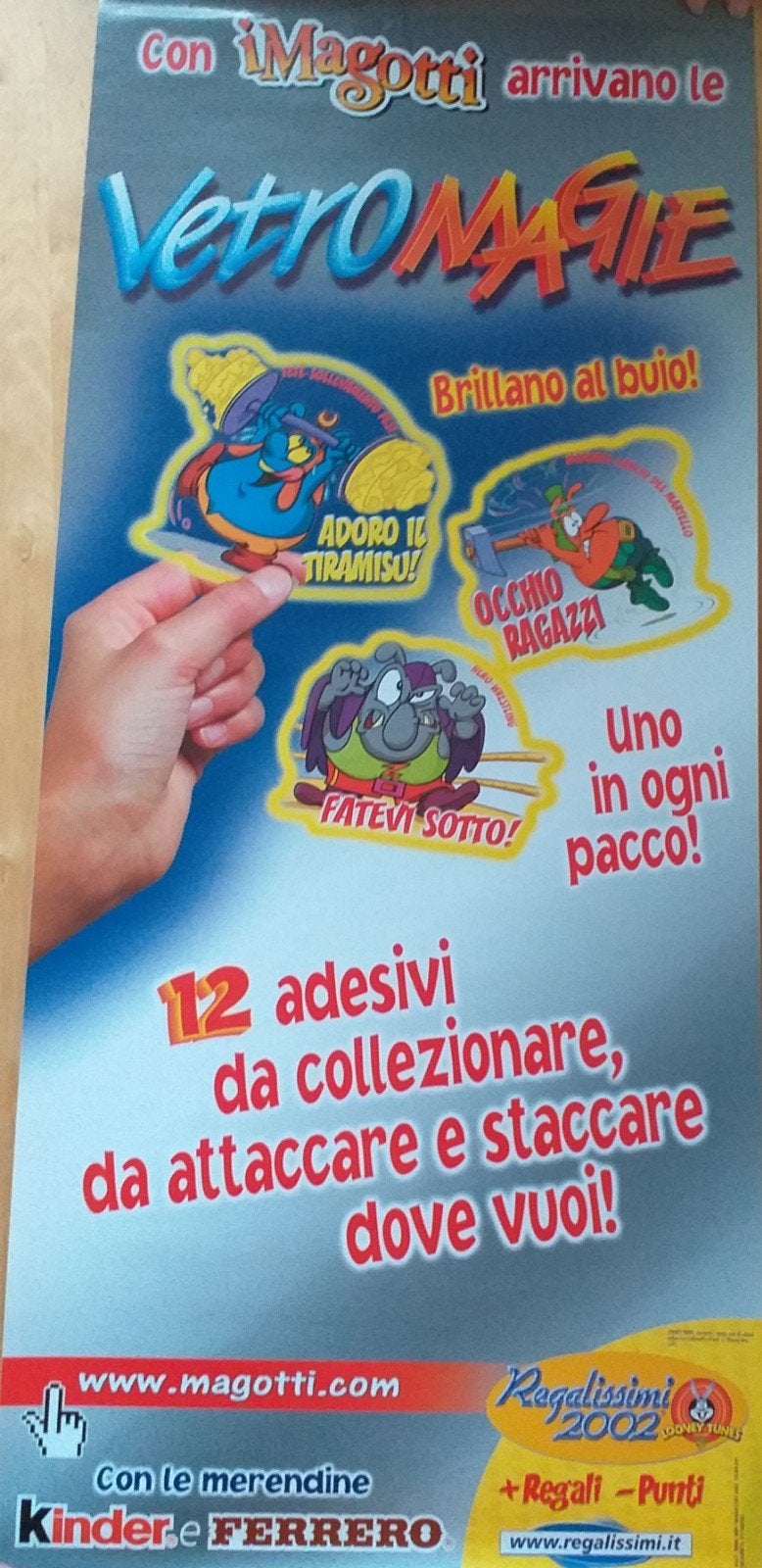 Magotti VetroMAGIE Kinder Ferrero Poster, Verzamelen, Ophalen of Verzenden, Overige typen
