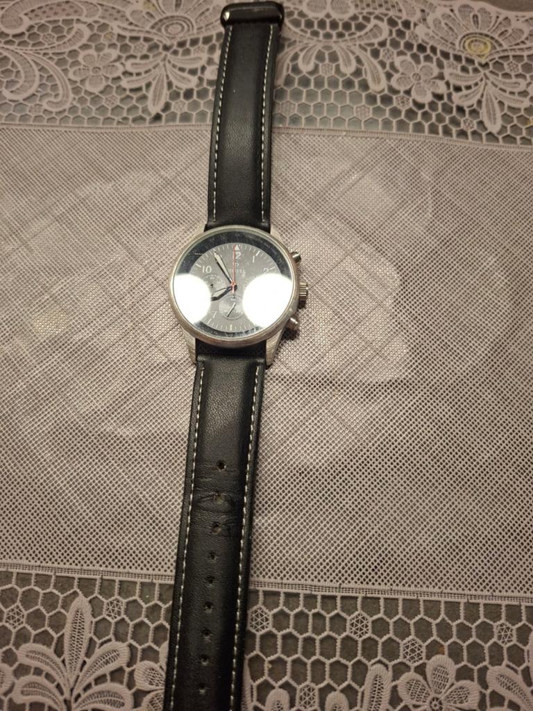 Heren horloge, Ophalen, Zo goed als nieuw, Staal, Overige merken