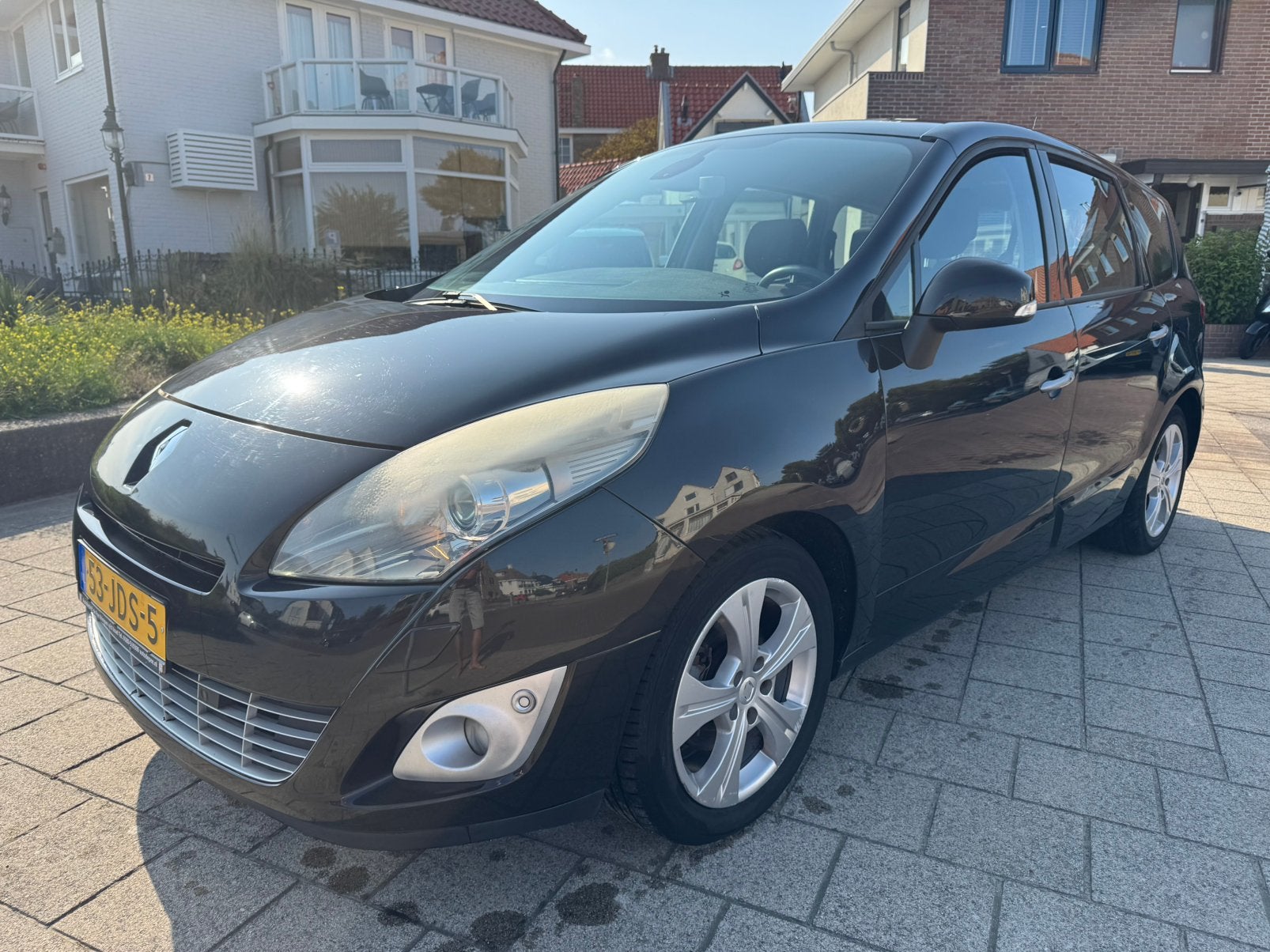 Renault Grand Scenic 1.4 TCE 7P 2009 Zwart, Auto's, Voorwielaandrijving, Stof, Zwart, 4 cilinders