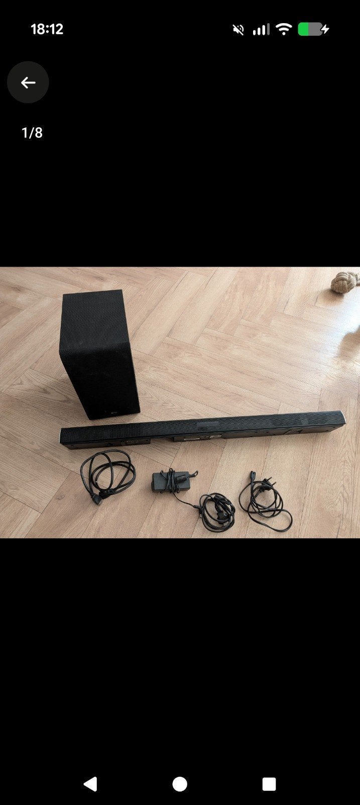 LG SJ4 Soundbar met draadloze subwoofer, Ophalen of Verzenden, Bluetooth, Gebruikt