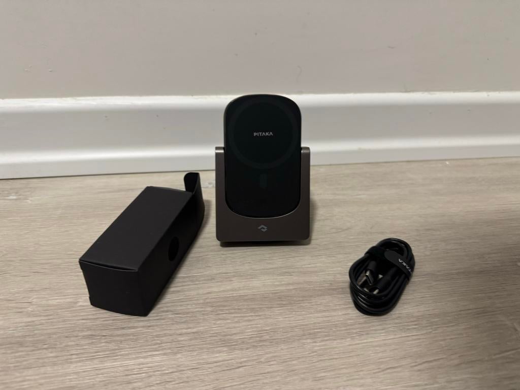 Pitaka MagEZ Slider 2 Draadloze Oplader met Powerbank, Telecommunicatie, Ophalen of Verzenden, Zo goed als nieuw, Apple iPhone