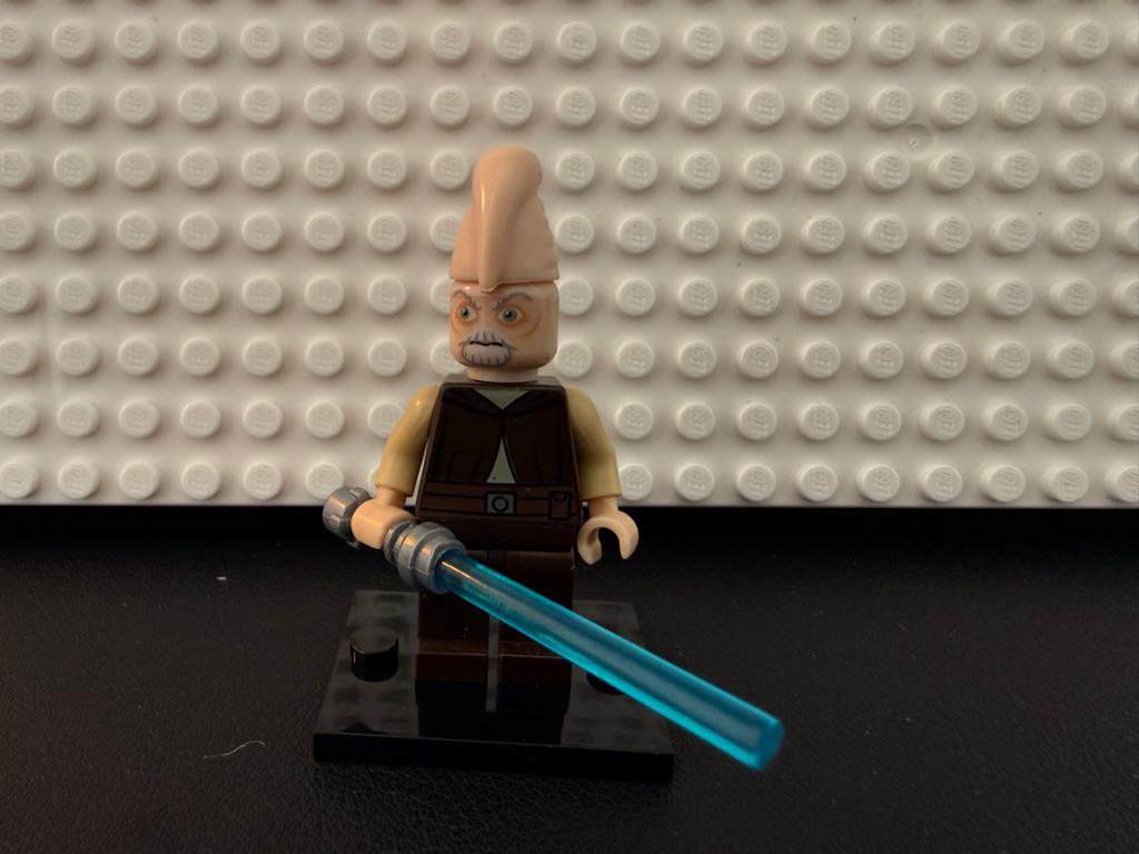 Star Wars: Ki-Adi-Mundi Minifig, Ophalen of Verzenden, Zo goed als nieuw, Actiefiguurtje