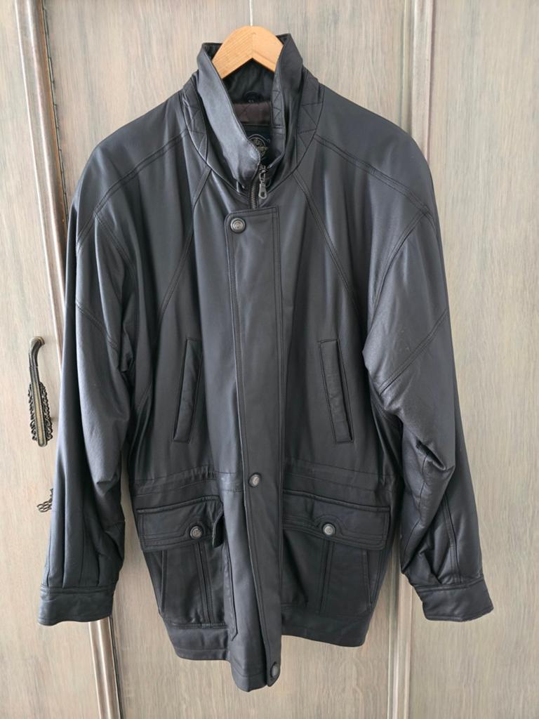 Soepele nette leren heren overjas mt 52, Kleding | Heren, Jassen | Winter, Ophalen of Verzenden, Zo goed als nieuw, Maat 52/54 (L)