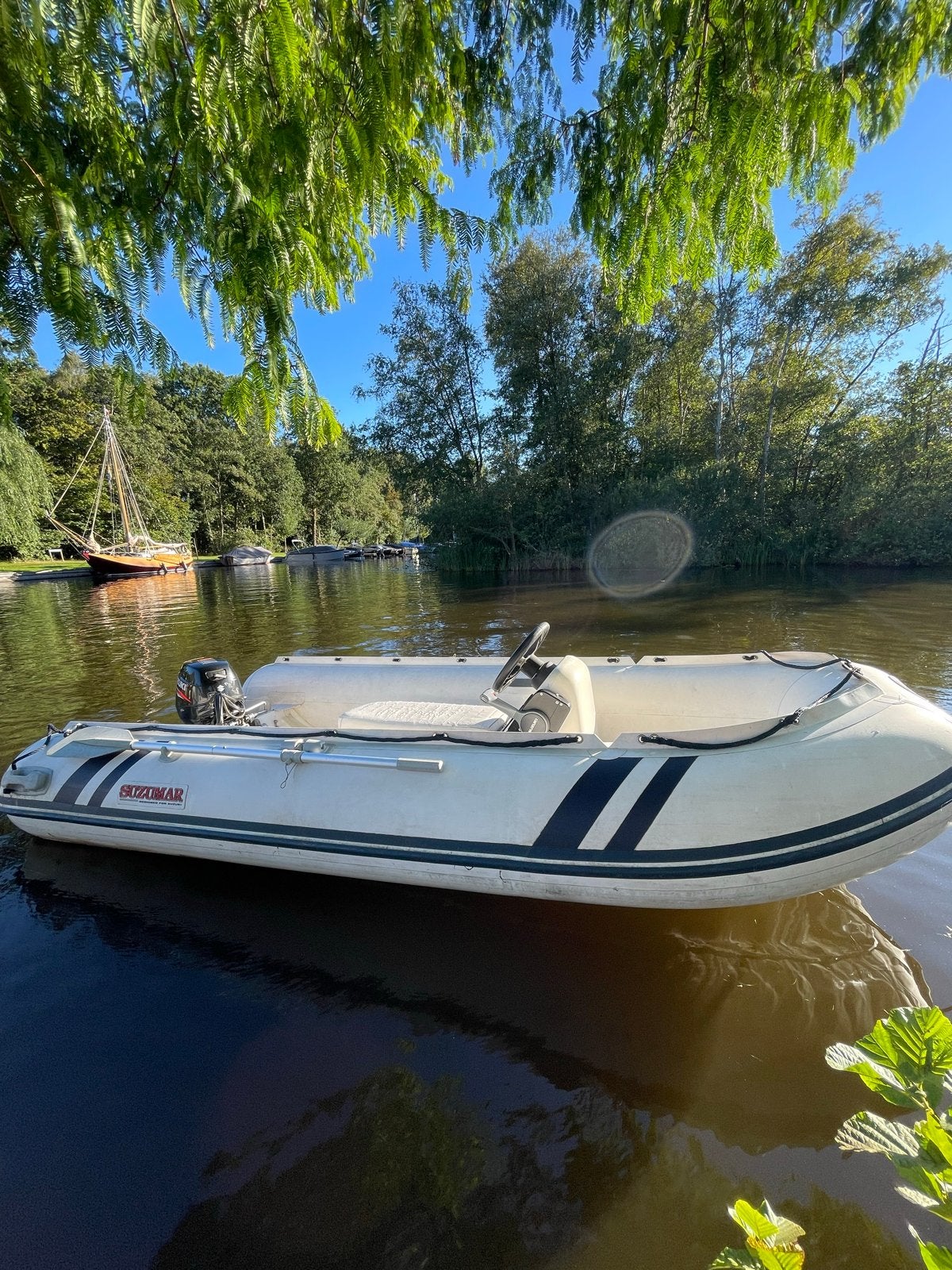 RIB Rubberboot met Stuurconsole en 9,9PK Suzuki Motor, Inclusief motor, Suzumar, Zo goed als nieuw, Ophalen