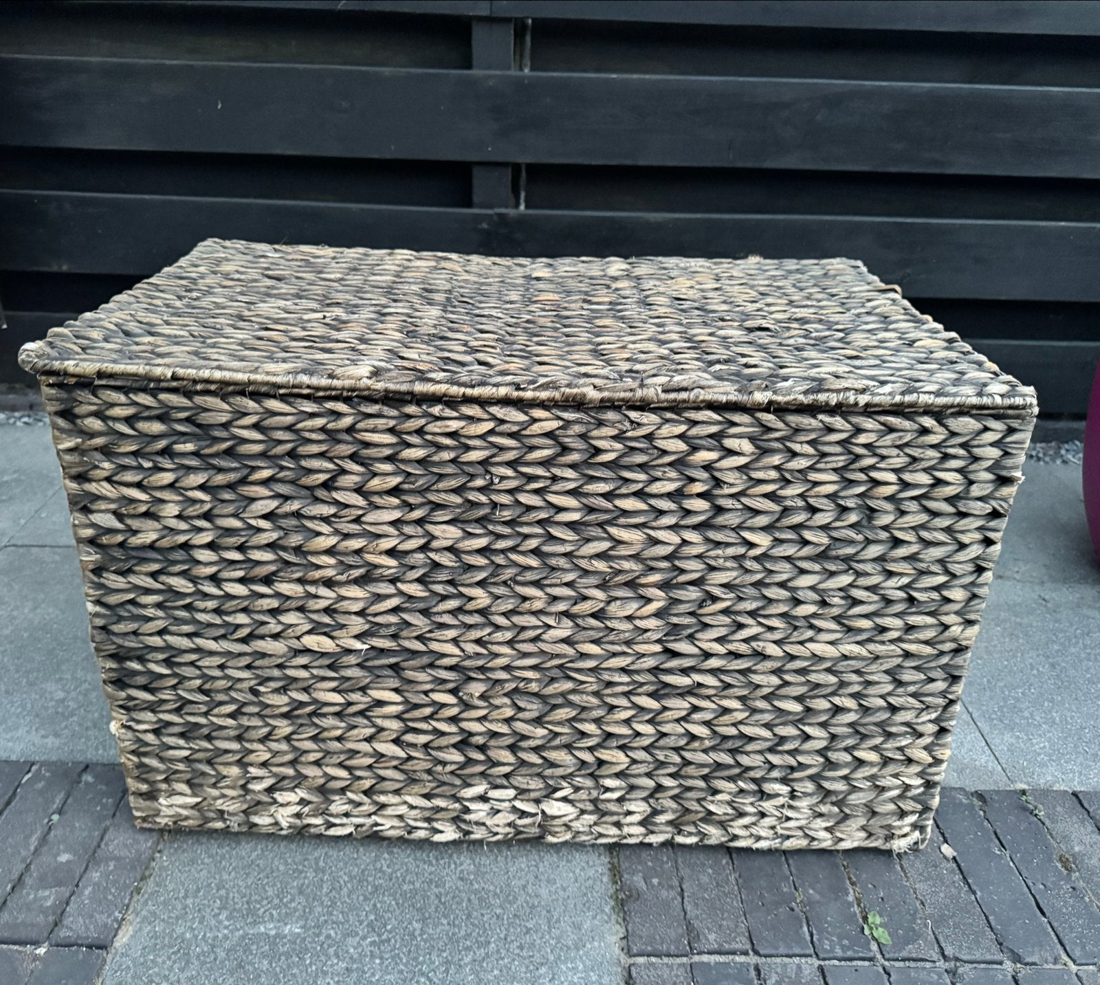 Grote rieten opbergkist met deksel 70x45x45, Ophalen, Gebruikt, 100 tot 150 cm, 75 tot 100 cm