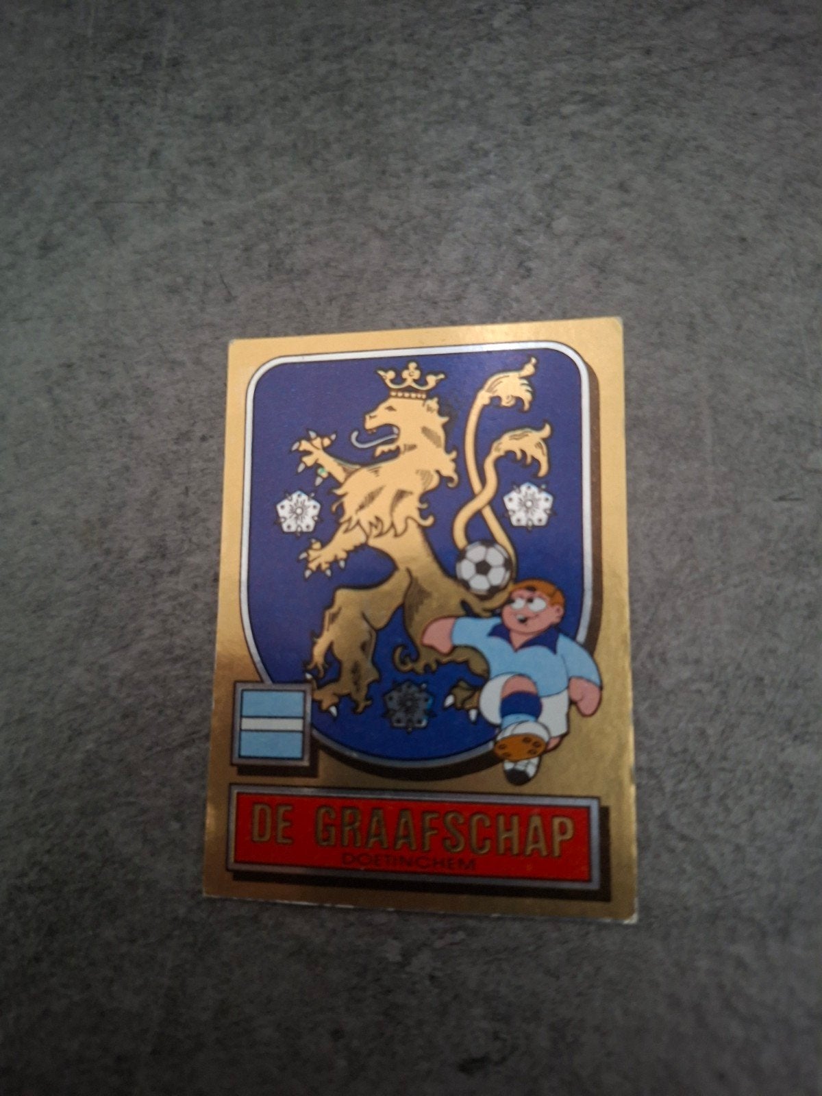 Panini sticker Voetbal 82. Embleem De Graafschap., Ophalen of Verzenden, Zo goed als nieuw, Sticker