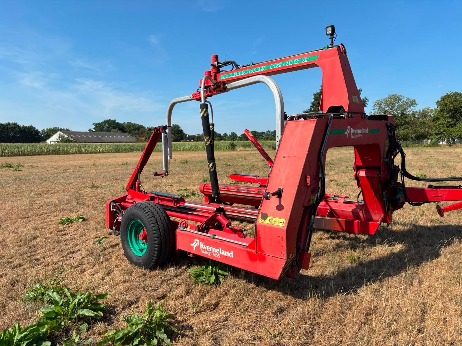 Kverneland Taarup 7655 wikkelaar, Ophalen, Akkerbouw, Oogstmachine