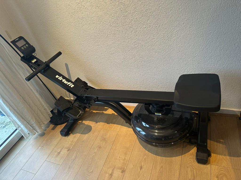 VirtuFit Row 800 Water Rowing Machine – Perfect Condition!, Ophalen, Buik, Zo goed als nieuw, Metaal