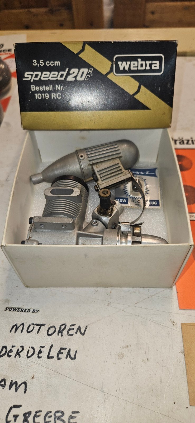 Webra 20 Speed 3,5cc, Ophalen of Verzenden, Zo goed als nieuw, Nitro, RTF (Ready to Fly)