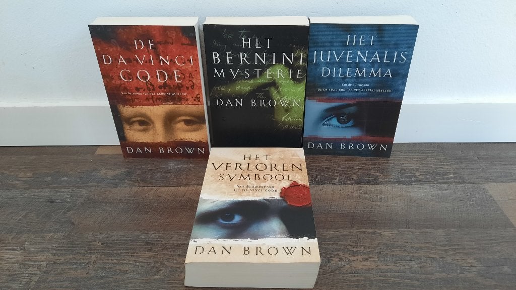 Partij 4 Dan Brown Boeken, Da Vince Code, Bernini Mysterie, Boeken, Ophalen of Verzenden, Gelezen, Dan Brown, Amerika