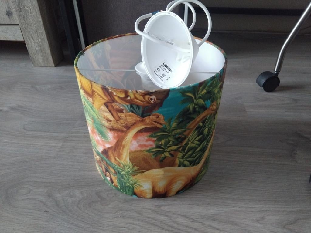 Dinosaurus Lampenkap voor Kinderkamer, Gebruikt, 25 tot 50 cm, Rond, Ophalen of Verzenden
