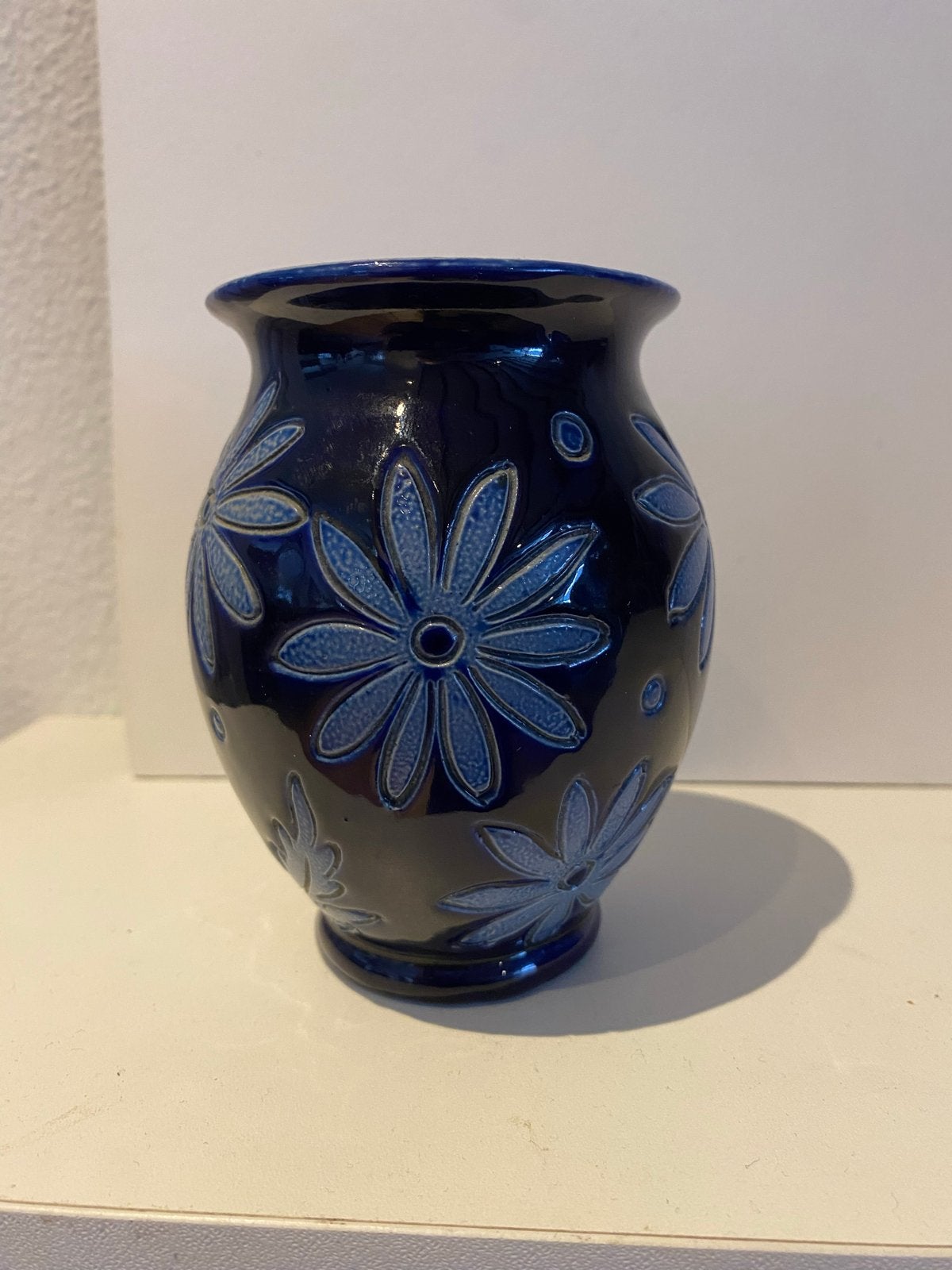 Vintage Schmitter Betschdorf (Elzas) zoutgeglazuurde vaasje, Antiek en Kunst, Ophalen of Verzenden