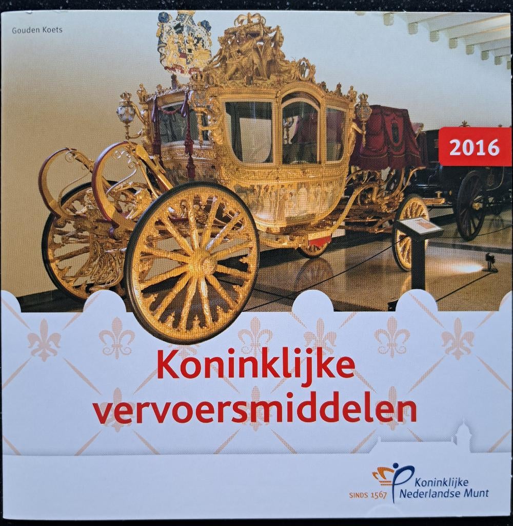 Themaset 2016 - Koninklijke vervoersmiddelen, Setje, Zilver, Euro's, Ophalen of Verzenden