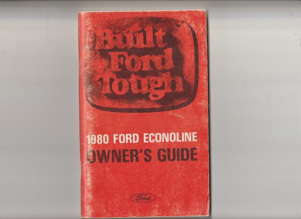 FORD ECONOLINE  1980 Owners Guide, Ophalen of Verzenden