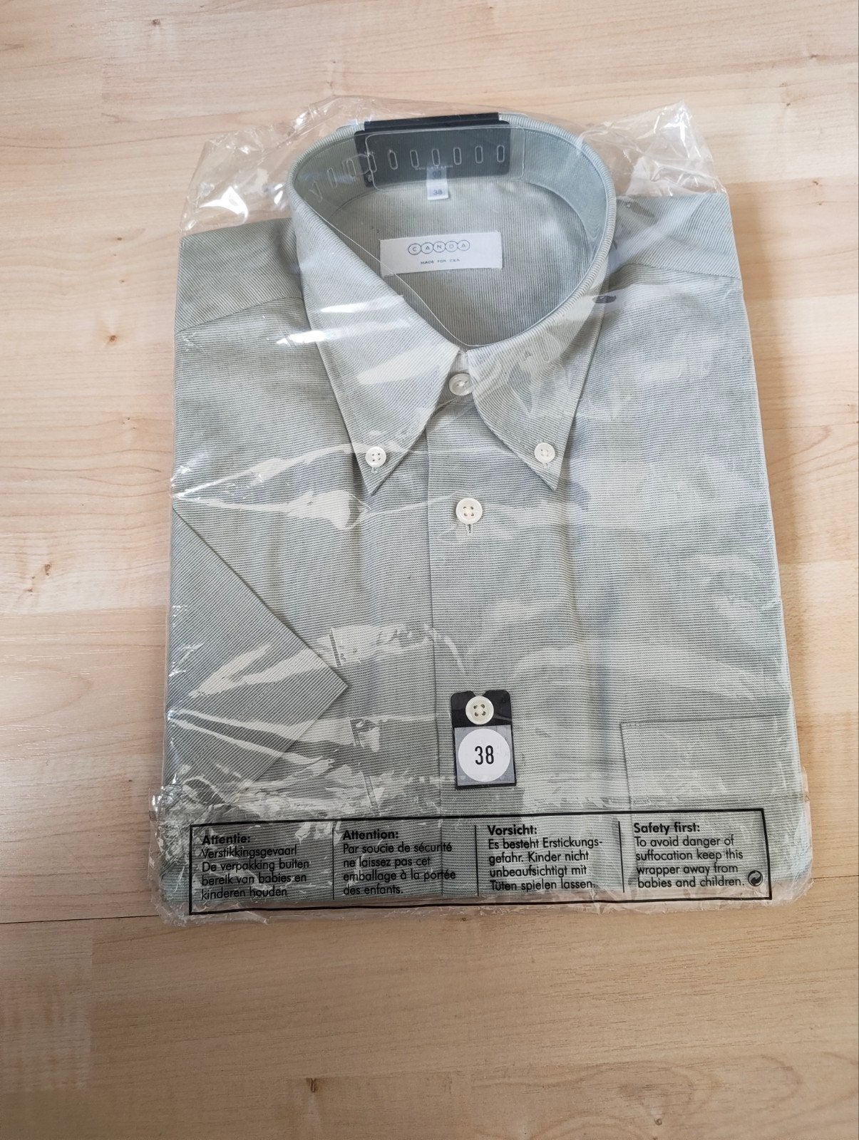 Nieuwe lichtgroene overhemd met korte mouwen maat 38, Kleding | Heren, Overhemden, Ophalen of Verzenden, Nieuw, Groen, C&A