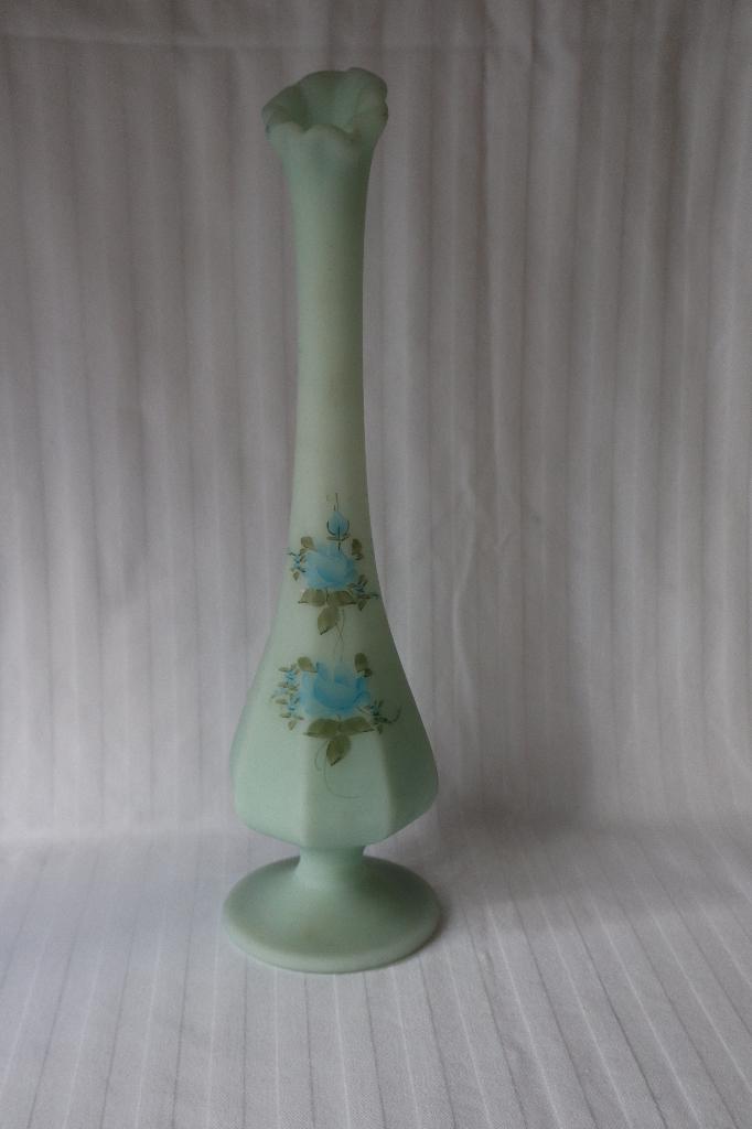 Vintage Fenton glas soliflore vaas, Ophalen of Verzenden