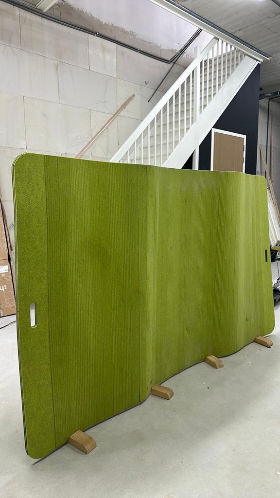 Groene Scheidingswand - Perfect voor Kantoor of Thuis, Ophalen, Zo goed als nieuw