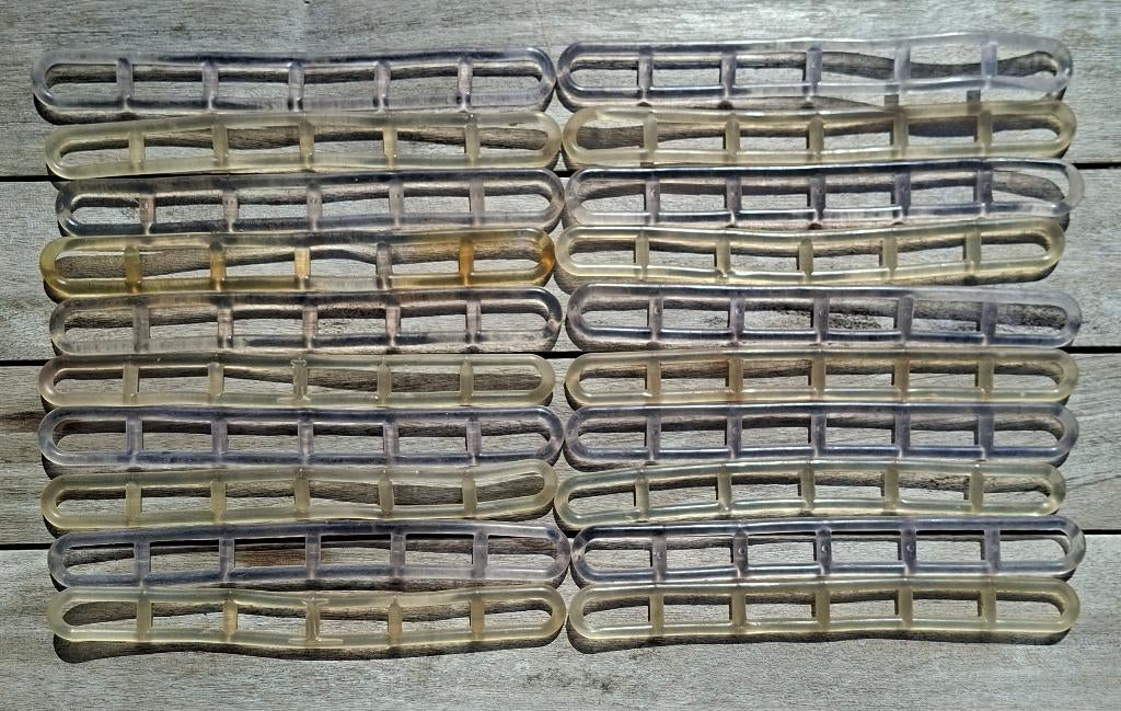 20 stuk Doorzichtige LADDERSPANNERS - 22 cm, Caravans en Kamperen, Ophalen of Verzenden, Gebruikt
