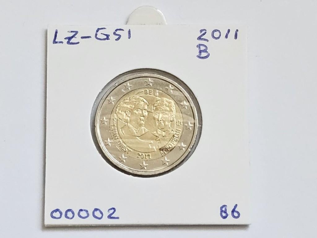2-euromunt België (B) 2011 Herdenking LZ-G51, Postzegels en Munten, Munten | Europa | Euromunten, Ophalen of Verzenden, België