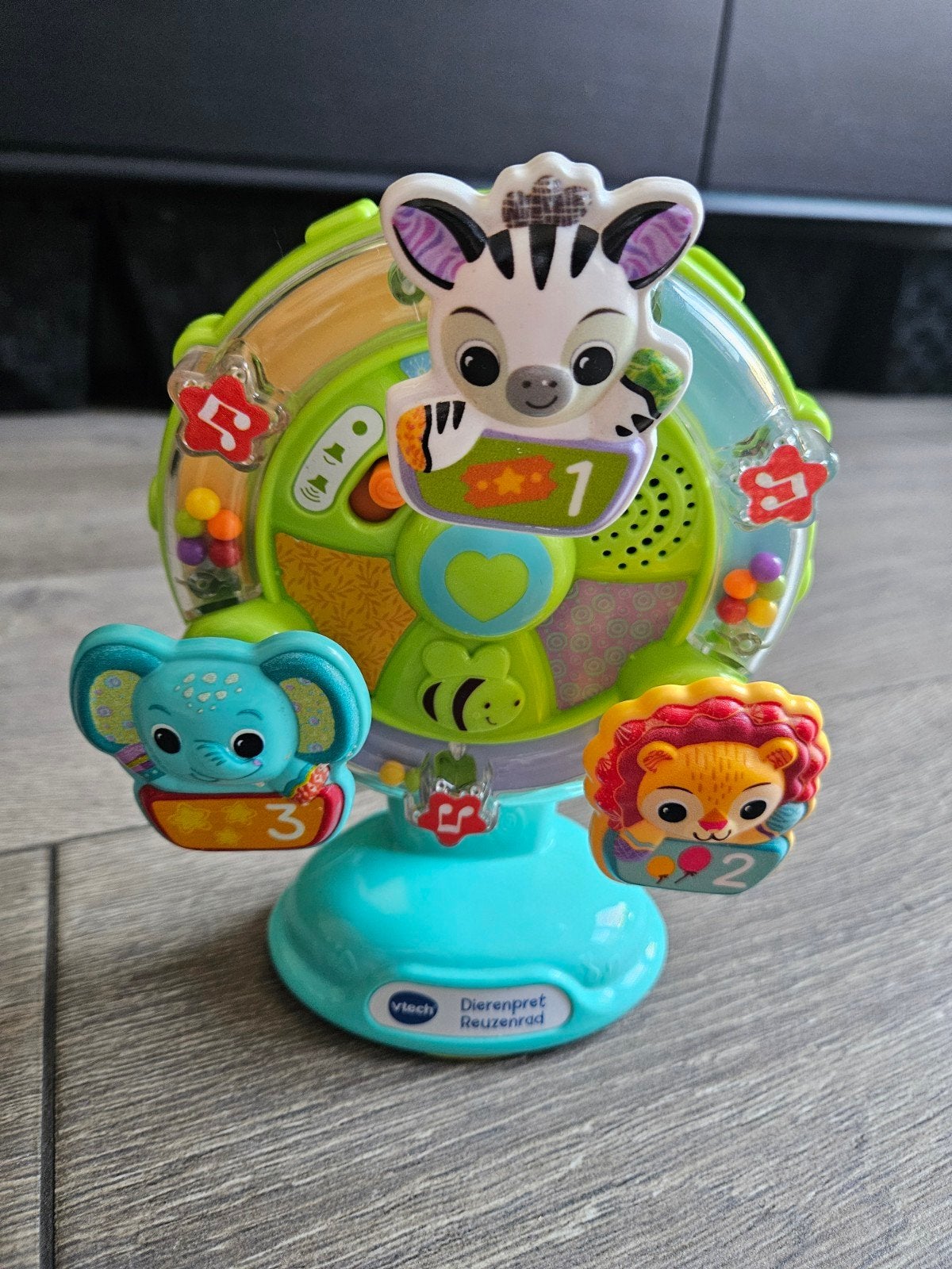 Vtech dierenpret reuzenrad, Ophalen, Zo goed als nieuw, 6 maanden tot 2 jaar