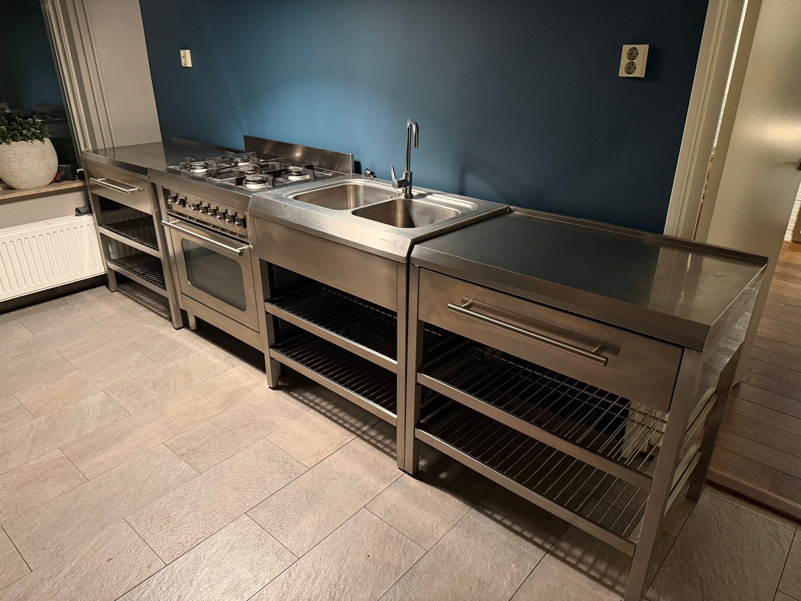Bosch solitaire RVS module keuken, Ophalen, Gebruikt, Staal of Rvs