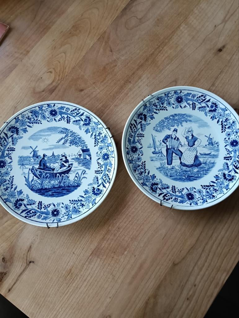 Delfts boch Belgium borden., Antiek en Kunst, Ophalen of Verzenden